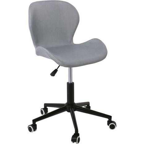 Καρέκλα γραφείου DOT Βάση Μέταλλο Βαφή Μαύρο, Ύφασμα Γκρι [Ε-00023723] ΕΟ200,4 (1 τεμάχιο)